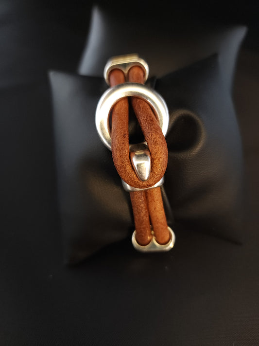 Leather Bracelet - Diamond