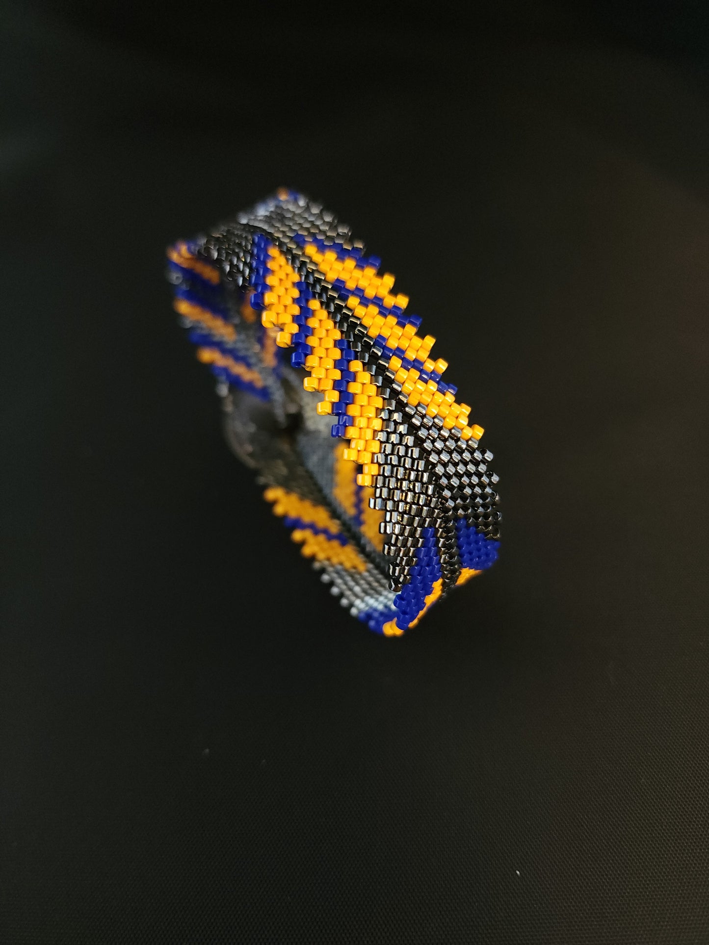 Feather Bracelet - Blue & Yellow