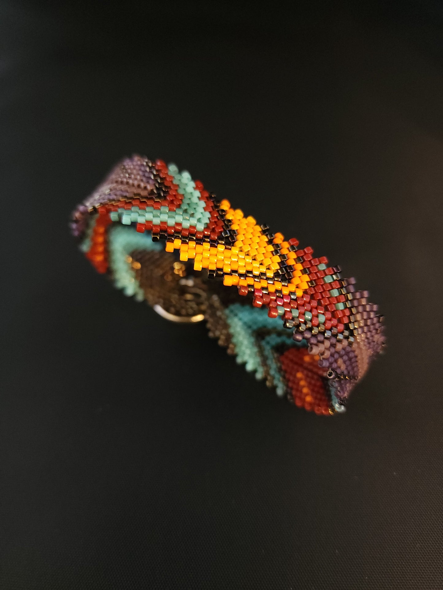 Feather Bracelet - Mexican Serape