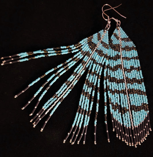 Soft Turquoise Feather