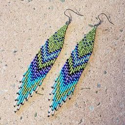 Turquoise, Chartreuse & Purple Chevrons