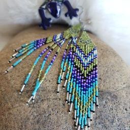 Turquoise, Chartreuse & Purple Chevrons