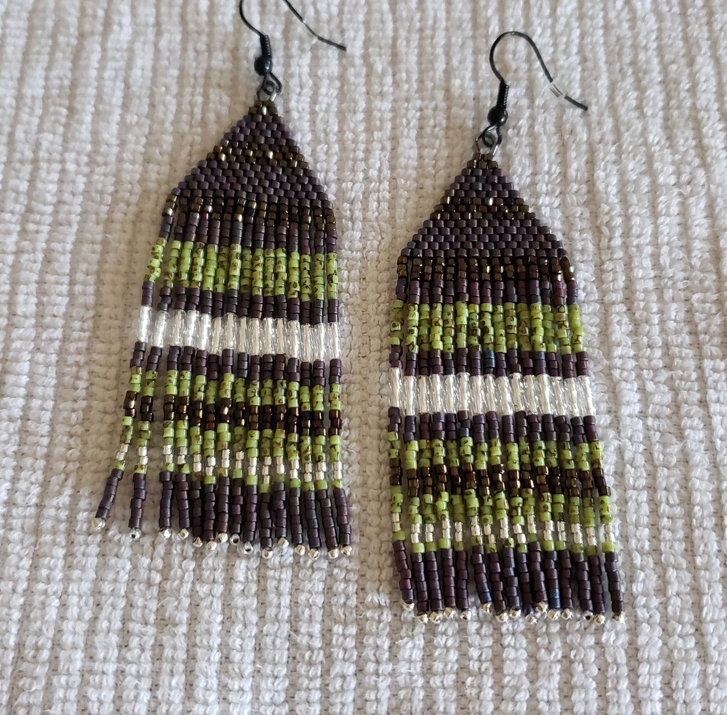 Stripes of Picasso Chartreuse & Purple