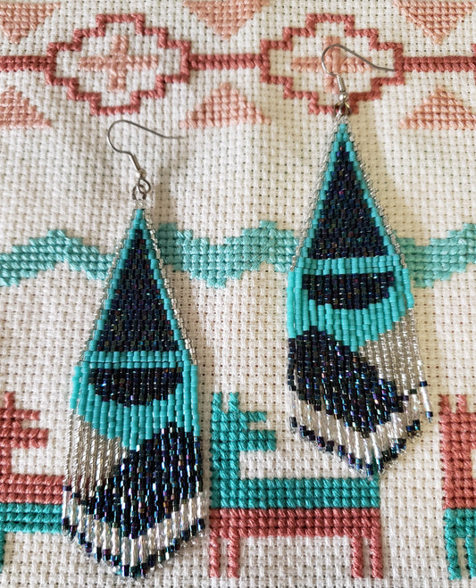 Geometric Turquoise & Metallic