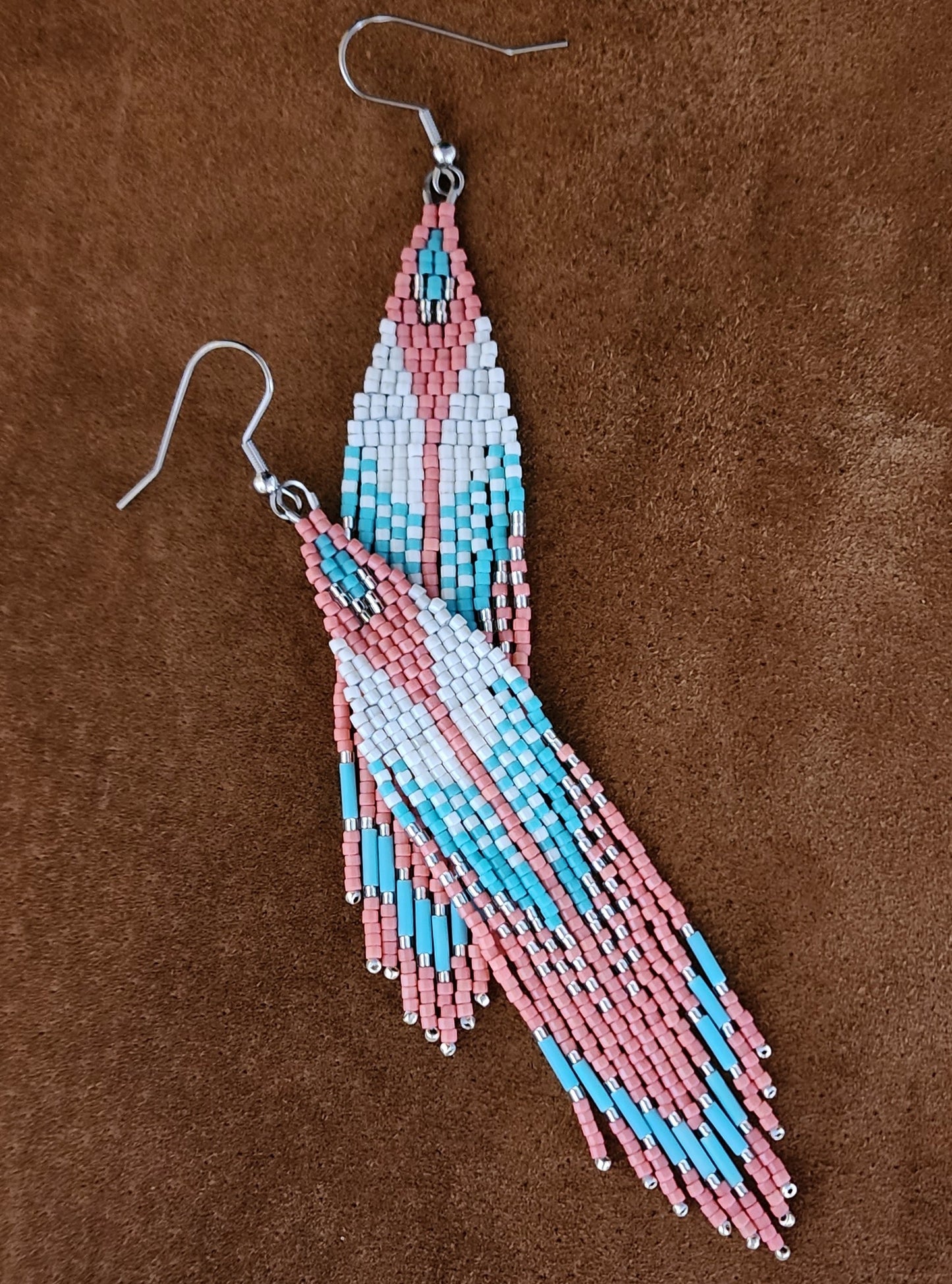 Cool in Coral Chevrons