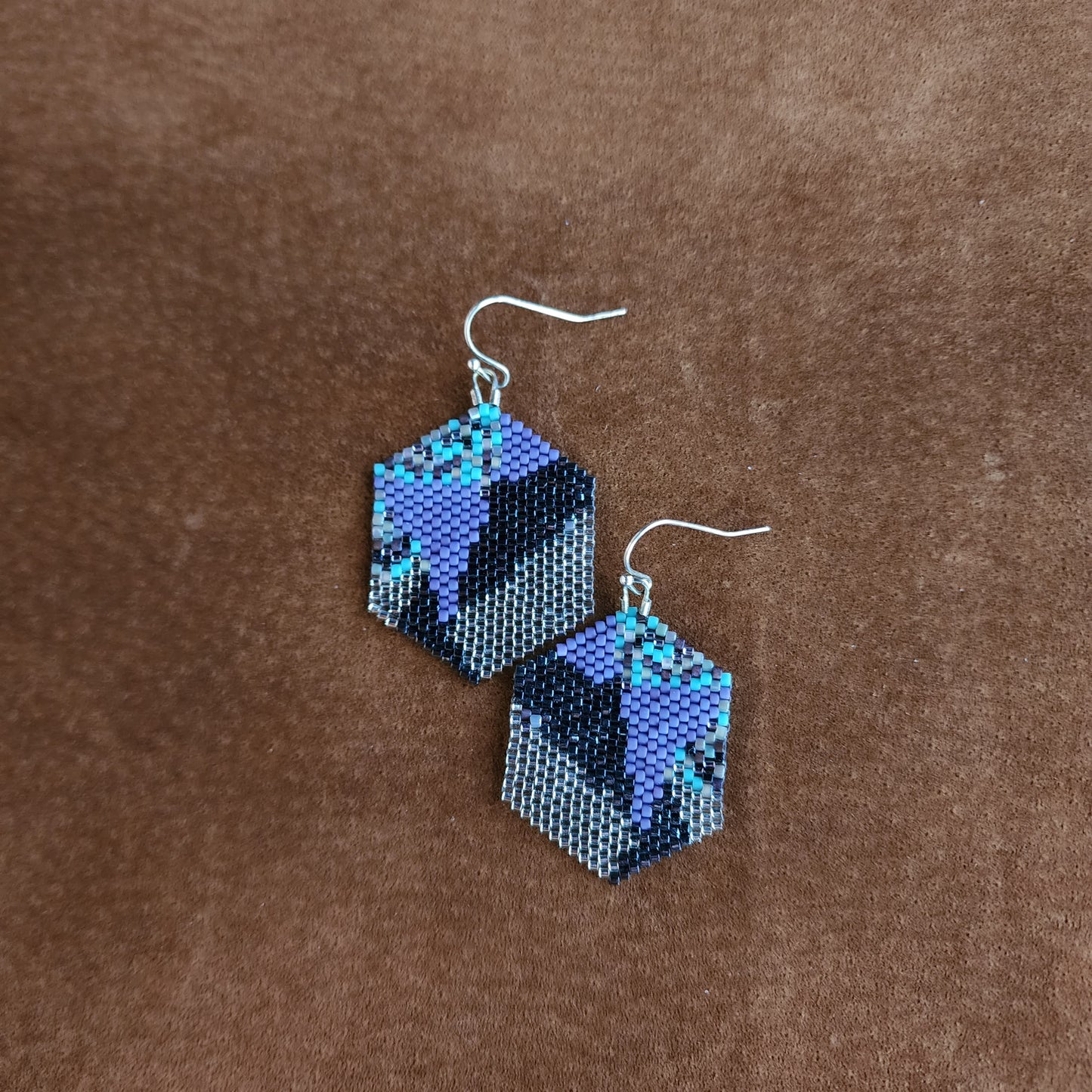 Purple Abstract Octagons