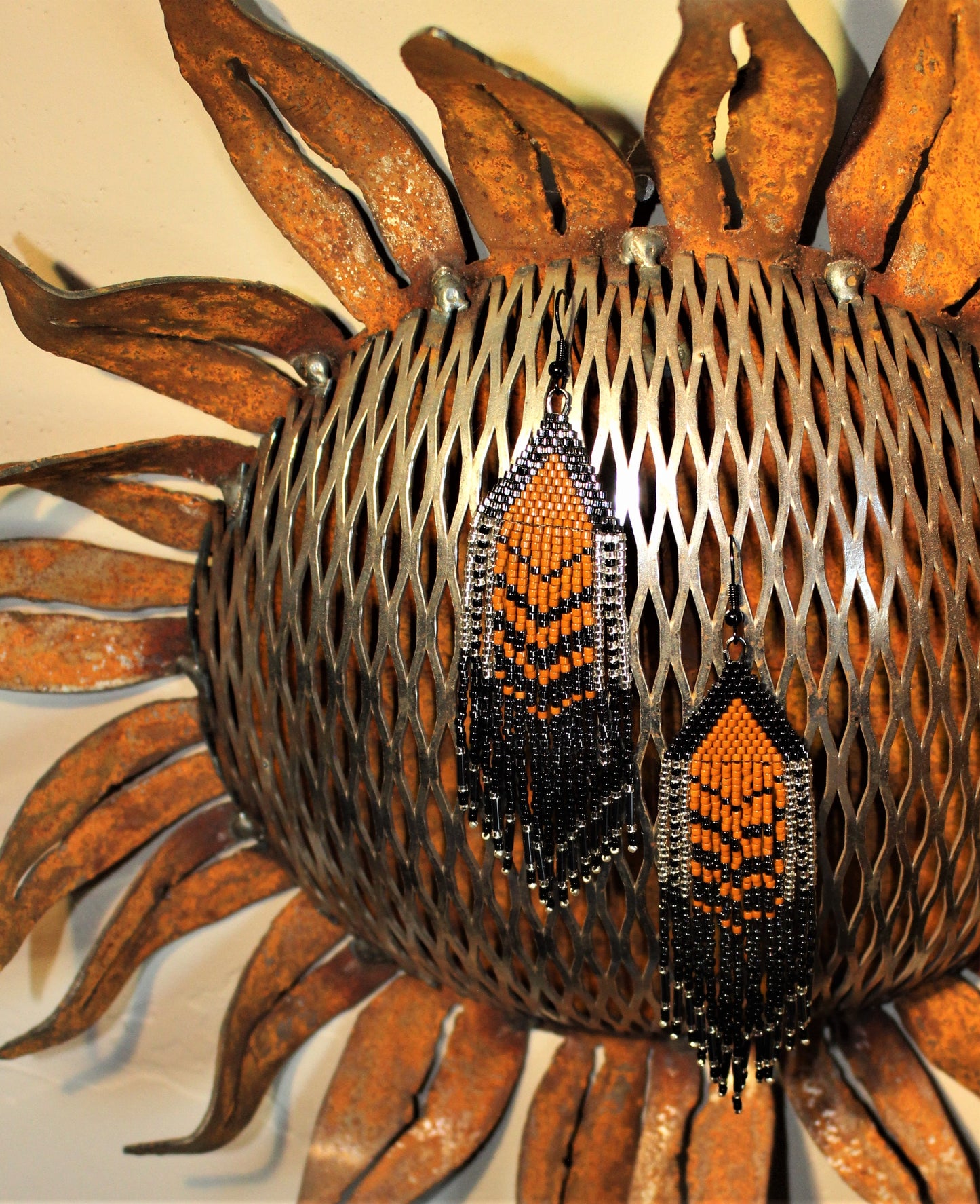 Gunmetal Grey & Sienna Chevrons