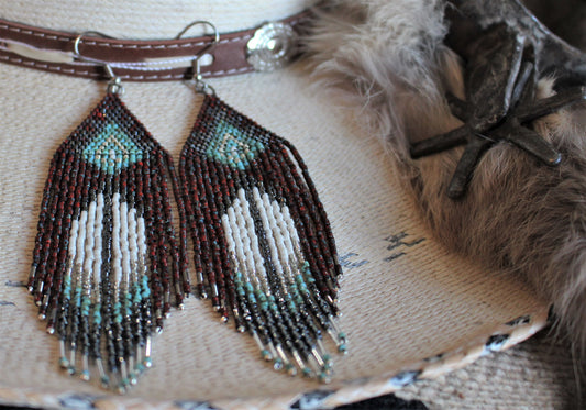Native Feathers Red