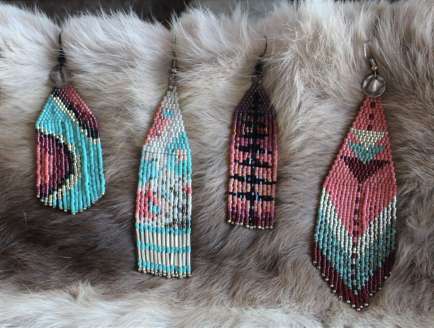 Salmon Pink & Turquoise Arrows