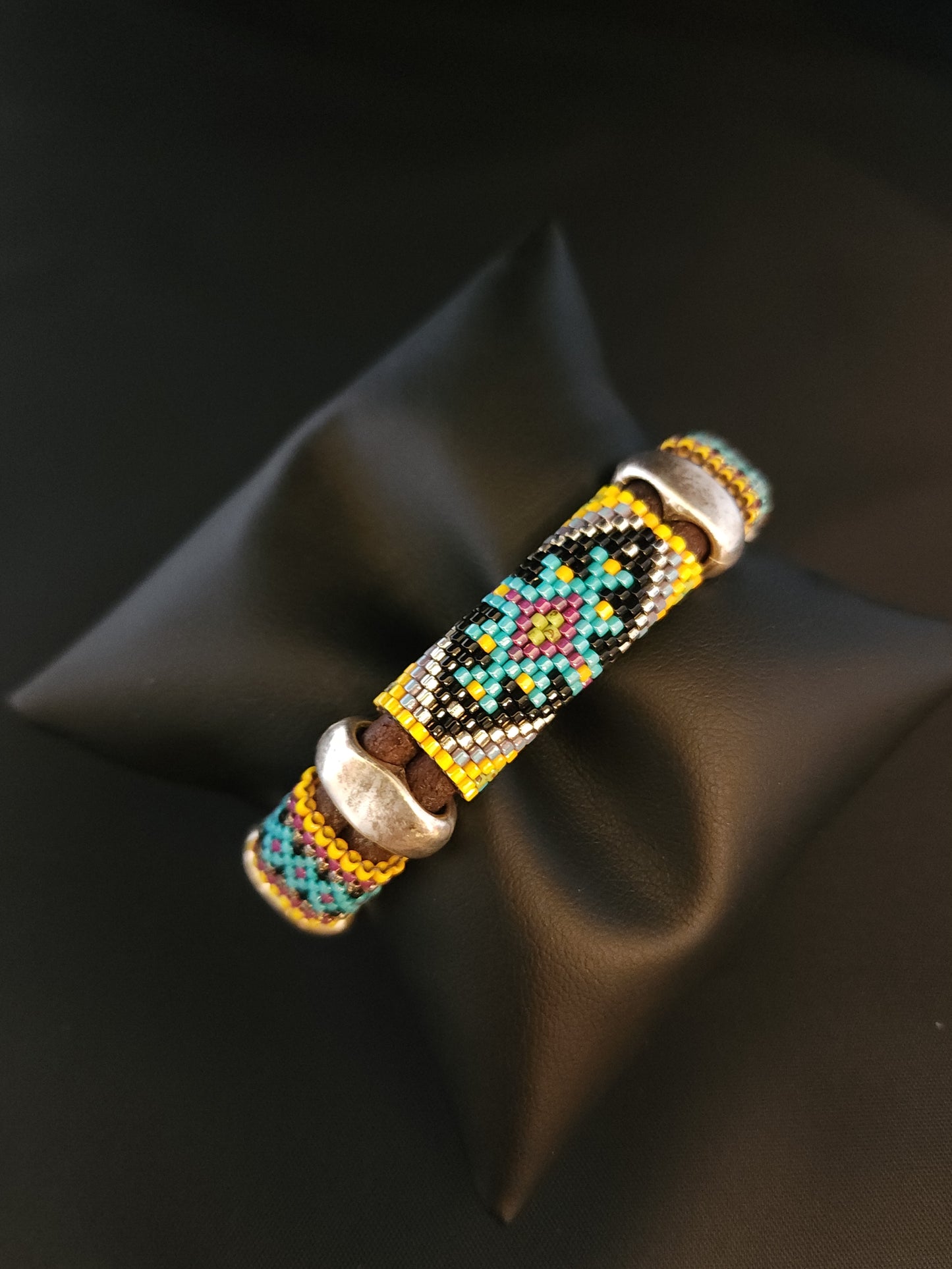 Leather Bracelet - Fancy Diamond