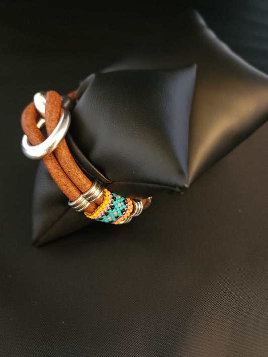 Leather Bracelet - Fancy Diamond