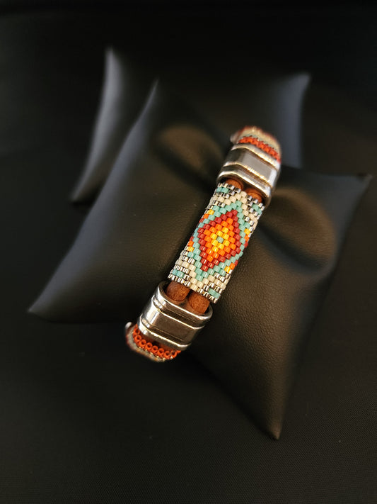 Leather Bracelet - Diamond