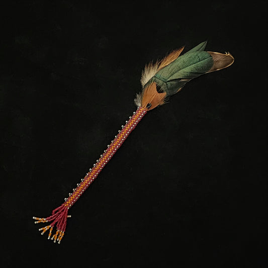 Feather Holder - Sienna & Ox Blood