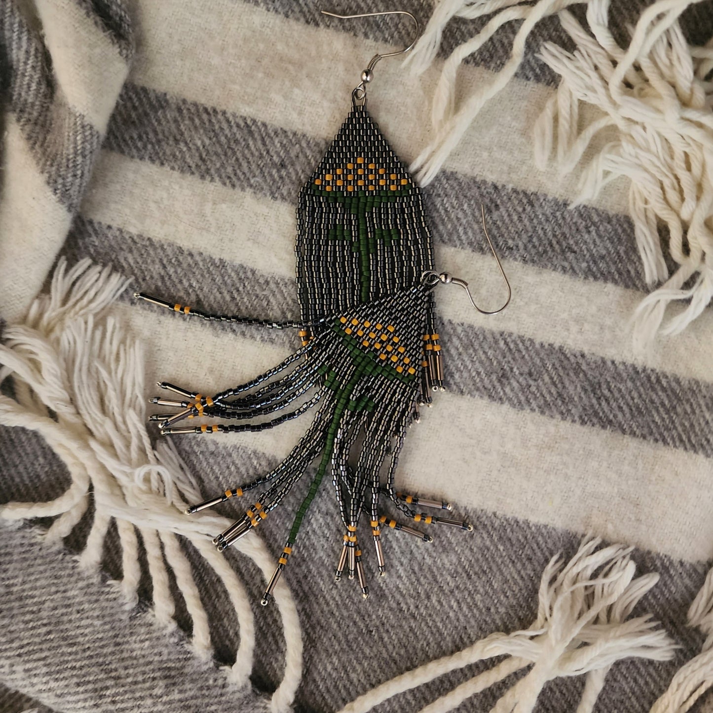 Yellow Flower on Gunmetal