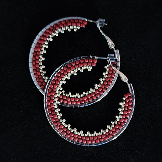 1.75" Deep Red Hoops