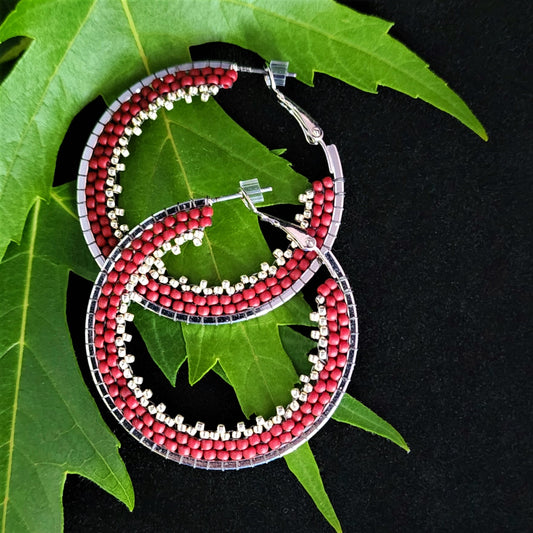 1.75" Deep Red Hoops