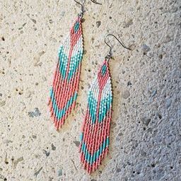 Cool in Coral Chevrons