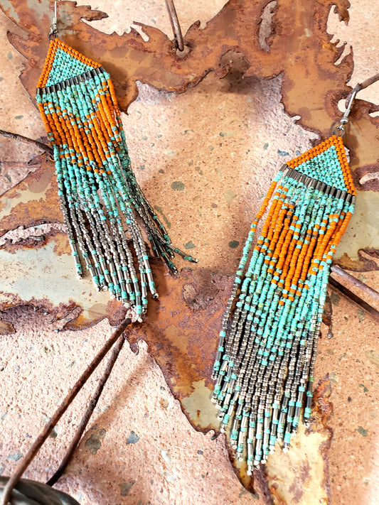 Sienna & Turquoise Chevrons