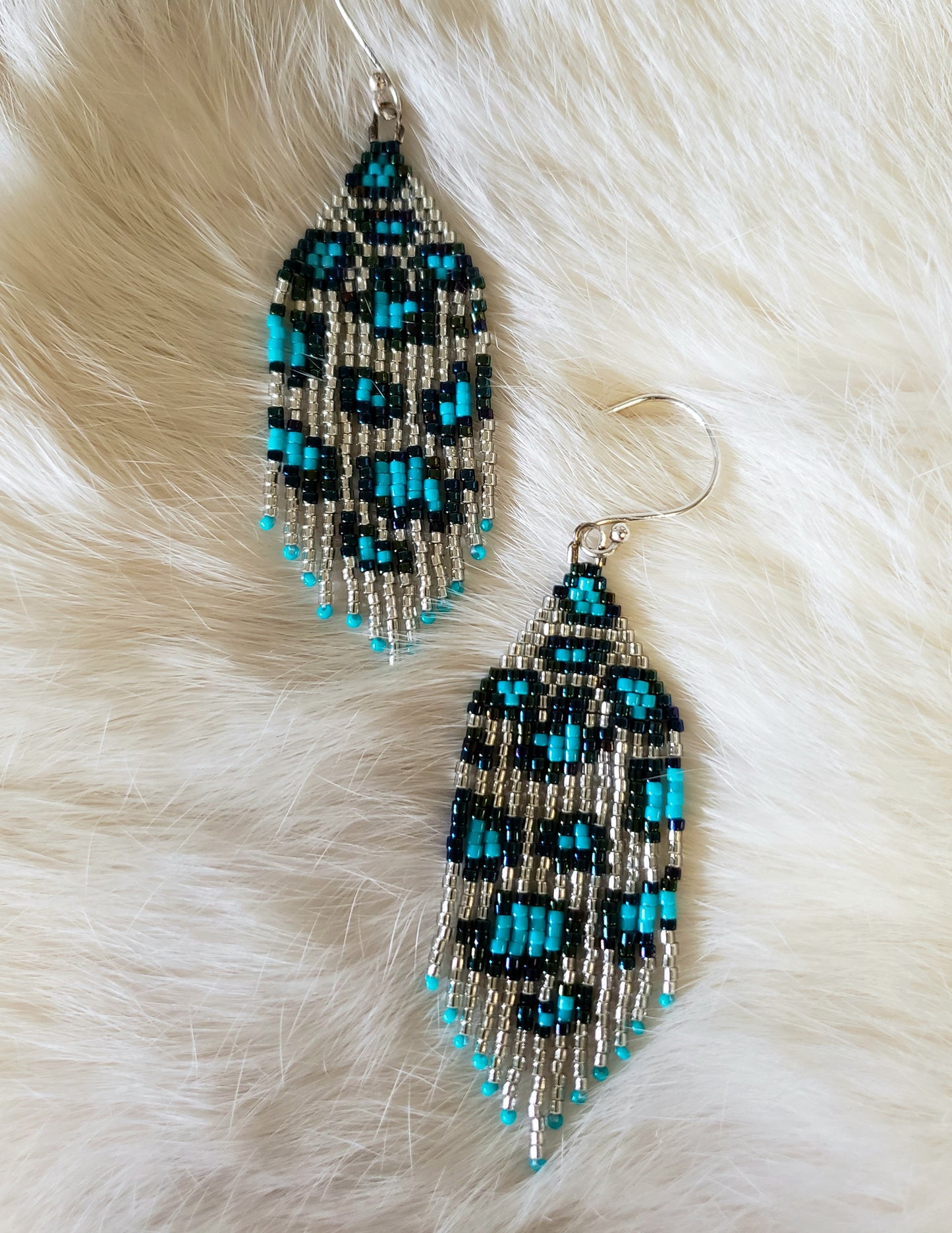 Leopard in Turquoise & Silver