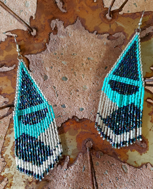 Geometric Turquoise & Metallic