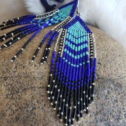 Skies of Turquoise & Blue Chevrons