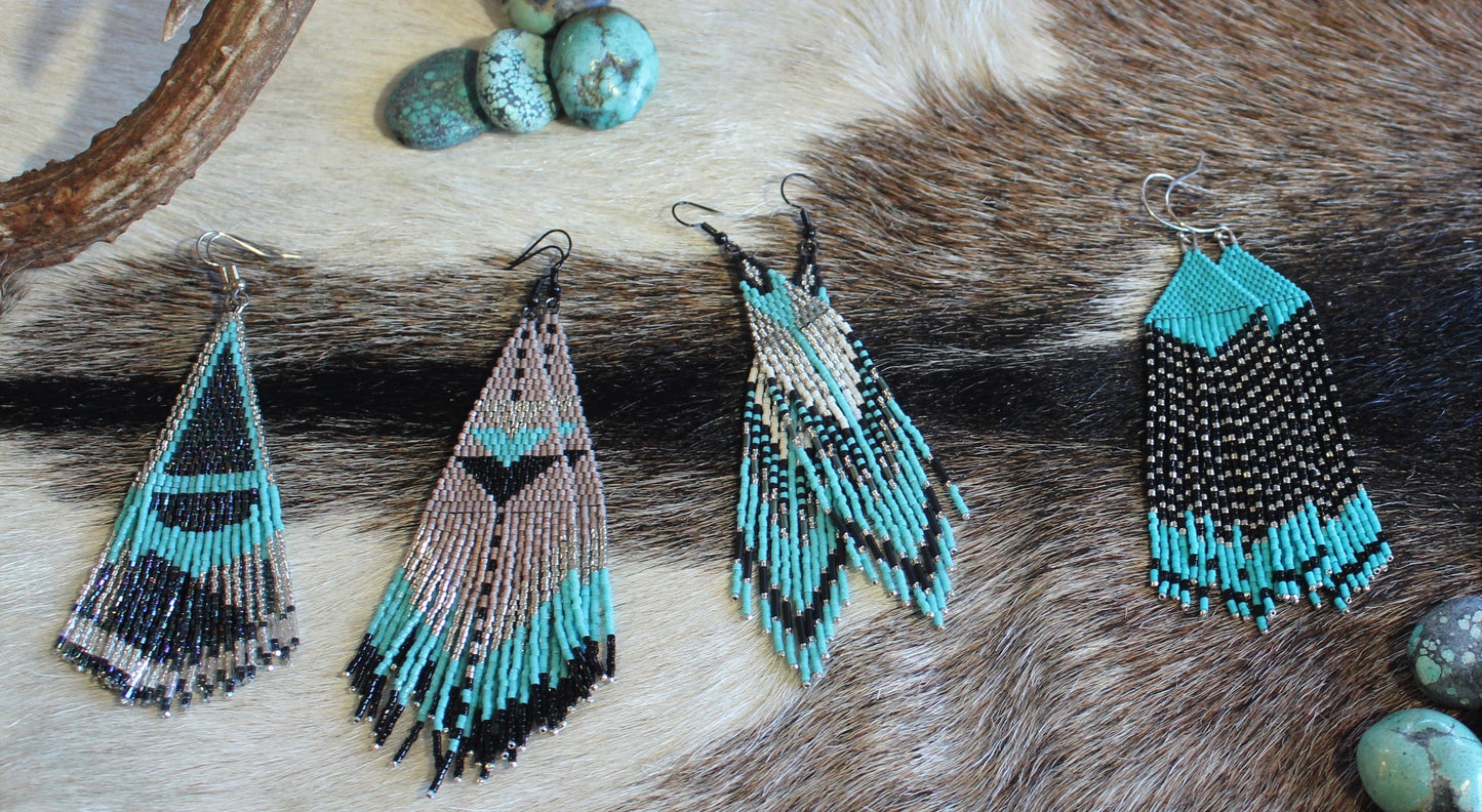 Geometric Turquoise & Metallic